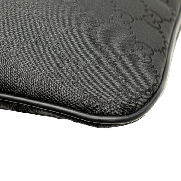 Pre-owned Gucci GG Nylon Crossbody Black