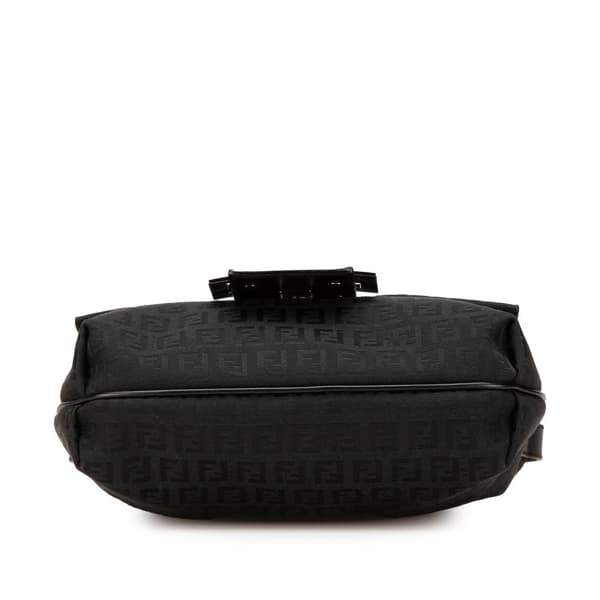 Pre-owned Fendi Zucchino Canvas Crossbody Black