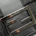 Miniatyrbild 7 av 10: Pre-owned Fendi Zucchino Canvas Crossbody Black