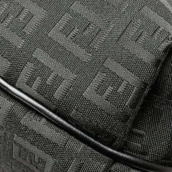 Pre-owned Fendi Zucchino Canvas Crossbody Black