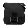 Miniatyrbild 1 av 10: Pre-owned Fendi Zucchino Canvas Crossbody Black