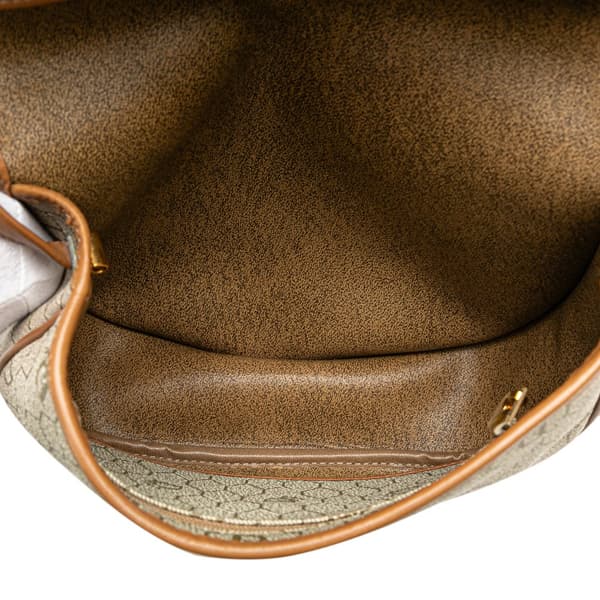 Pre-owned Dior Honeycomb Coated Canvas Crossbody Brown