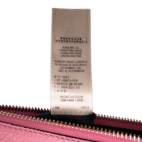 Pre-owned Burberry House Check Canvas Derby Peyton Crossbody Brown