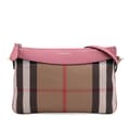 Miniatyrbild 1 av 10: Pre-owned Burberry House Check Canvas Derby Peyton Crossbody Brown