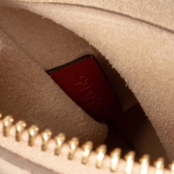 Pre-owned Chloé Medium Calfskin and Suede Faye Crossbody Brown