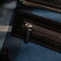Miniatyrbild 7 av 10: Pre-owned Burberry Leather Trimmed Raffia Crossbody Brown