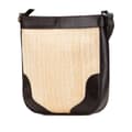 Miniatyrbild 2 av 10: Pre-owned Burberry Leather Trimmed Raffia Crossbody Brown