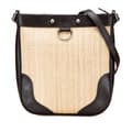 Miniatyrbild 1 av 10: Pre-owned Burberry Leather Trimmed Raffia Crossbody Brown