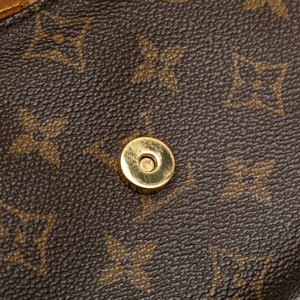 Pre-owned Louis Vuitton Monogram Pochette Twin GM Brown
