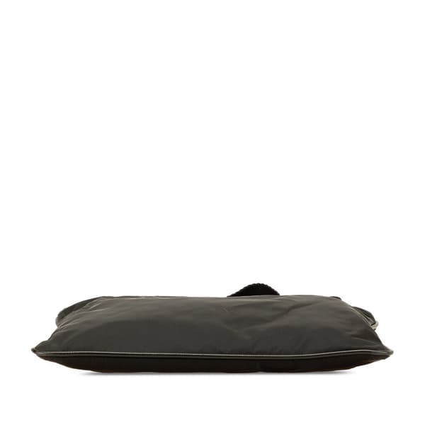 Pre-owned Prada Tessuto Zip Top Crossbody Black
