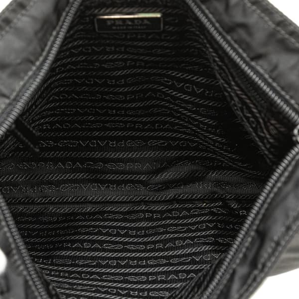 Pre-owned Prada Tessuto Zip Top Crossbody Black
