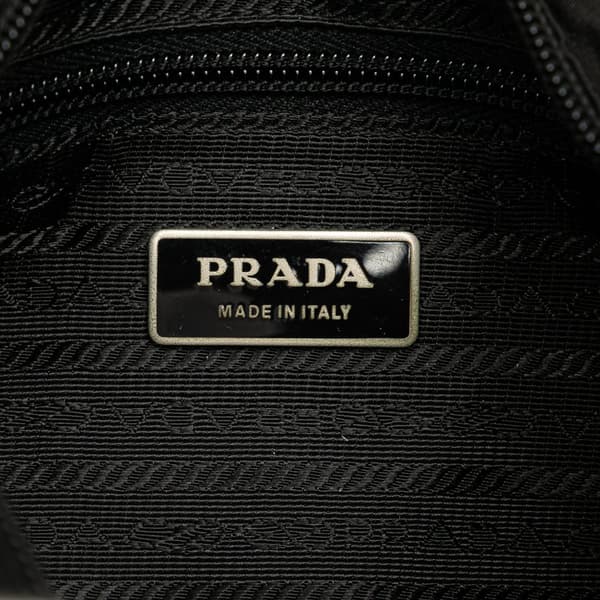 Pre-owned Prada Tessuto Buckle Messenger Bag Black