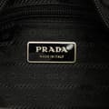Miniatyrbild 5 av 10: Pre-owned Prada Tessuto Buckle Messenger Bag Black
