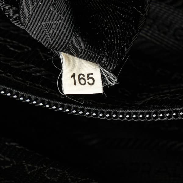 Pre-owned Prada Tessuto Buckle Messenger Bag Black