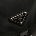 Miniatyrbild 9 av 10: Pre-owned Prada Tessuto Buckle Messenger Bag Black