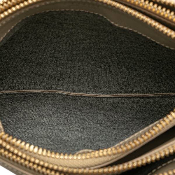 Pre-owned Celine Small Lambskin Trio Crossbody Brown