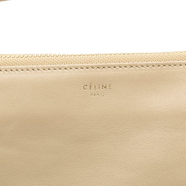 Pre-owned Celine Small Lambskin Trio Crossbody Brown