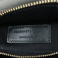 Miniatyrbild 7 av 10: Pre-owned Saint Laurent Mini Quilted Lambskin Monogram Gaby Crossbody White