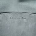 Miniatyrbild 6 av 10: Pre-owned Dior Silk Cannage Lady Dior Wallet On Chain Blue