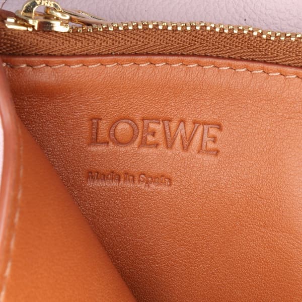 Pre-owned LOEWE Mini Grained Calfskin Barcelona Crossbody Pink