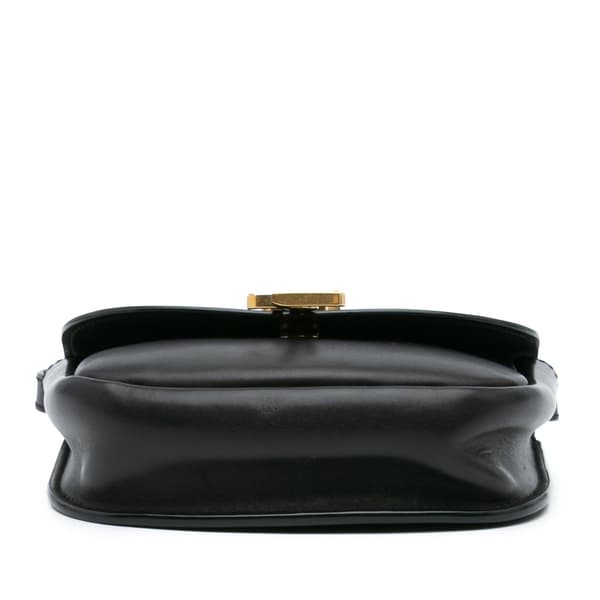 Pre-owned Saint Laurent Small Leather Monogram Kaia Crossbody Black
