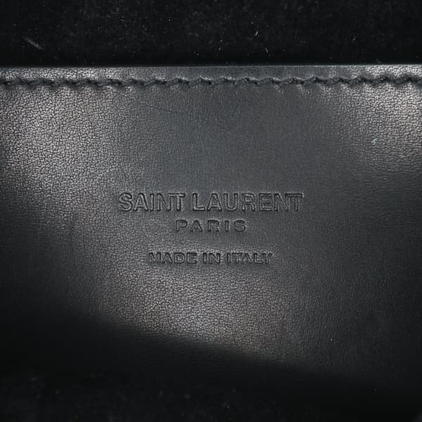 Pre-owned Saint Laurent Small Leather Monogram Kaia Crossbody Black