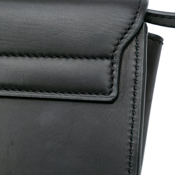 Pre-owned Saint Laurent Small Leather Monogram Kaia Crossbody Black