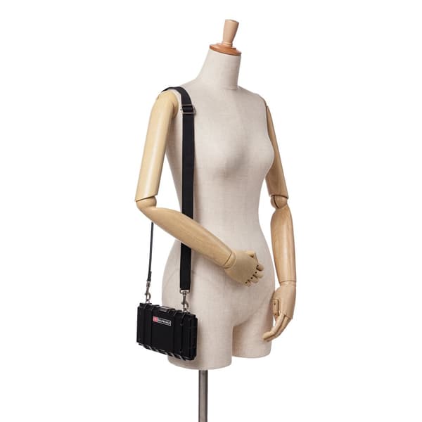 Pre-owned Balenciaga PVC Tool Box Crossbody Black