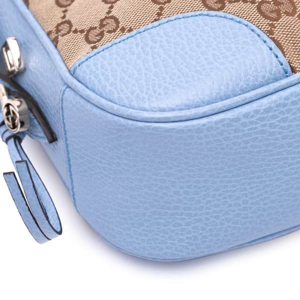 Pre-owned Gucci GG Canvas Bree Crossbody Brown