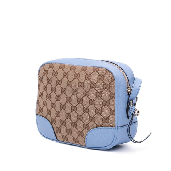 Pre-owned Gucci GG Canvas Bree Crossbody Brown