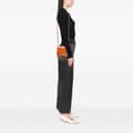 Miniatyrbild 9 av 10: Pre-owned Chanel Mini Square Classic Patent Striped Single Flap Orange