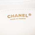 Miniatyrbild 5 av 10: Pre-owned Chanel Mini Square Classic Chevron Lambskin Single Flap White