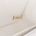 Miniatyrbild 6 av 10: Pre-owned Chanel Mini Square Classic Chevron Lambskin Single Flap White