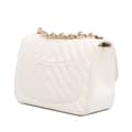Miniatyrbild 2 av 10: Pre-owned Chanel Mini Square Classic Chevron Lambskin Single Flap White