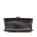 Miniatyrbilde 3 av 10: Pre-owned Gucci Mini Sylvie Leather Chain Crossbody Bag Black