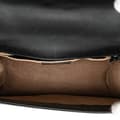 Miniatyrbilde 4 av 10: Pre-owned Gucci Mini Sylvie Leather Chain Crossbody Bag Black