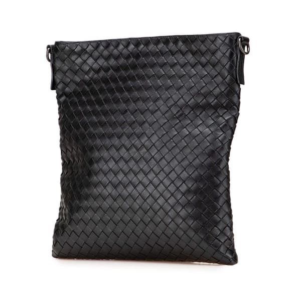 Pre-owned Bottega Veneta Nappa Intrecciato VN Crossbody Black
