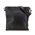 Miniatyrbild 1 av 10: Pre-owned Bottega Veneta Nappa Intrecciato VN Crossbody Black