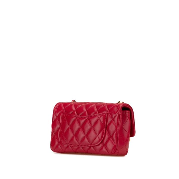 Pre-owned Chanel Limited Edition Success Story Quilted Lambskin Trunk Set of 4 Mini Bags Red
