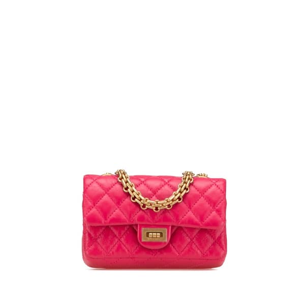 Pre-owned Chanel Limited Edition Success Story Quilted Lambskin Trunk Set of 4 Mini Bags Red
