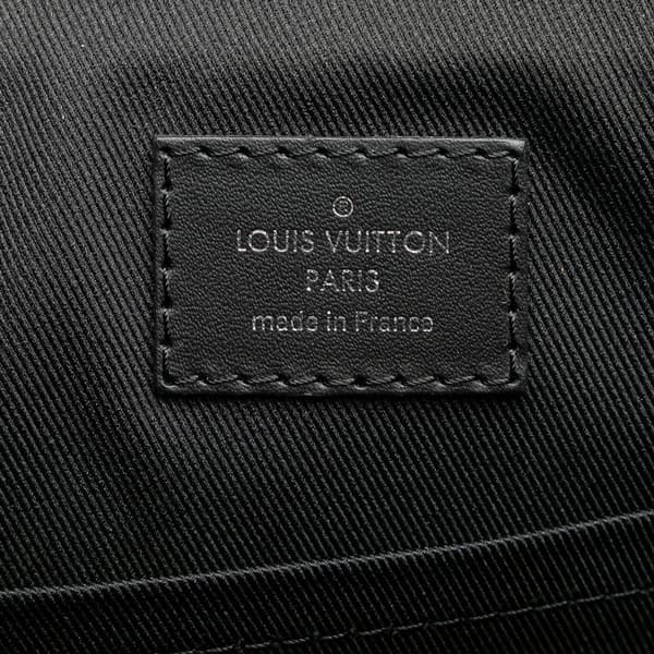 Pre-owned Louis Vuitton Damier Graphite District PM Black