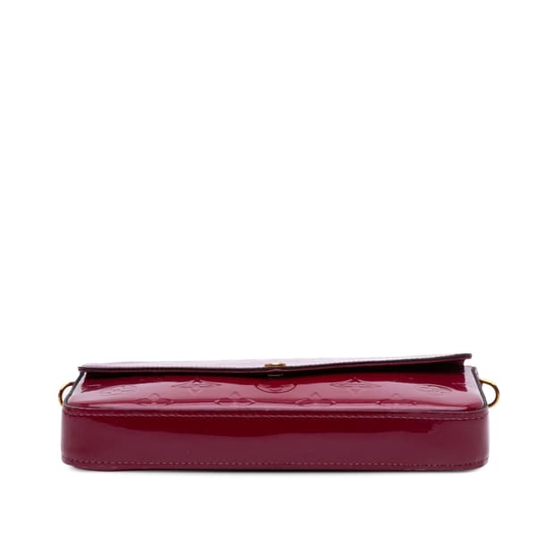 Pre-owned Louis Vuitton Monogram Vernis Pochette Felicie Pink