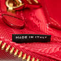 Miniatyrbillede 9 af 10: Pre-owned Prada Saffiano Double Zip Crossbody Red