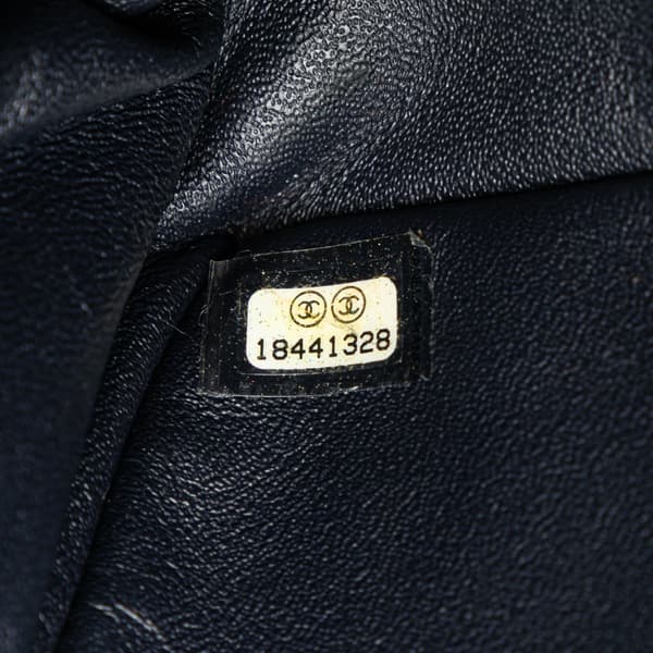 Pre-owned Chanel Small Leather and Fur Boy Flap Blue