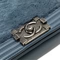 Pikkukuva 9 / 10: Pre-owned Chanel Small Leather and Fur Boy Flap Blue