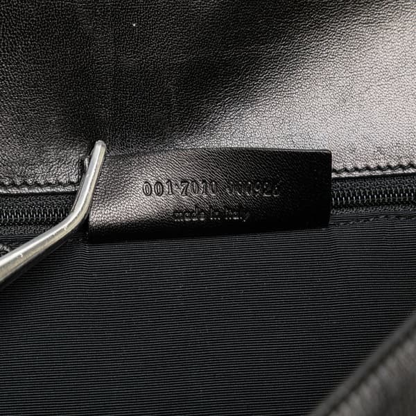 Pre-owned Yves Saint Laurent Leather Y Stitch Chain Crossbody Black