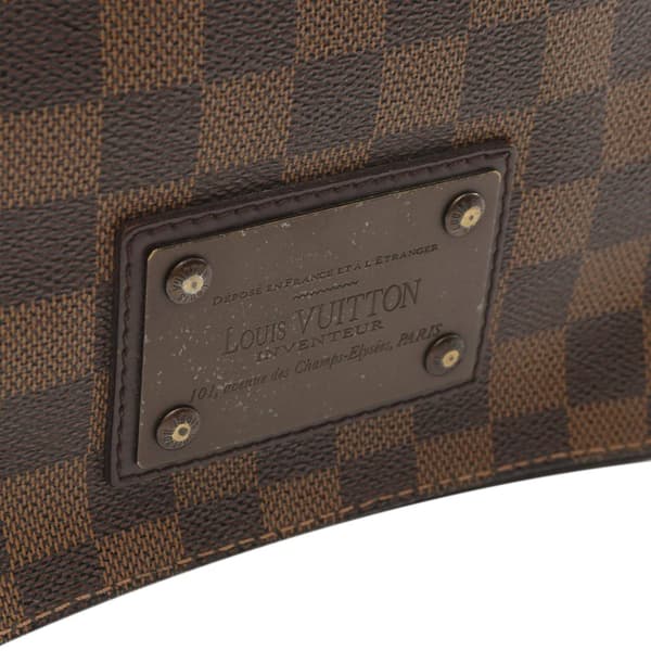 Pre-owned Louis Vuitton Damier Ebene Brooklyn PM Brown