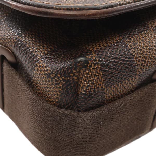 Pre-owned Louis Vuitton Damier Ebene Brooklyn PM Brown