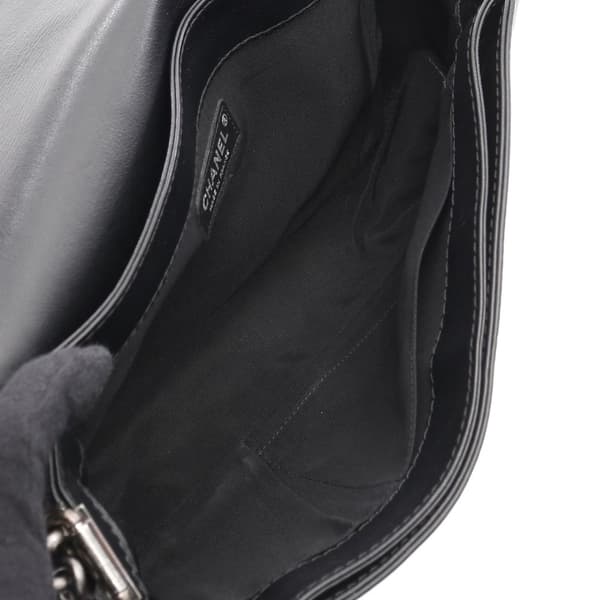 Pre-owned Chanel Medium Calfskin Enchained Boy Flap Black