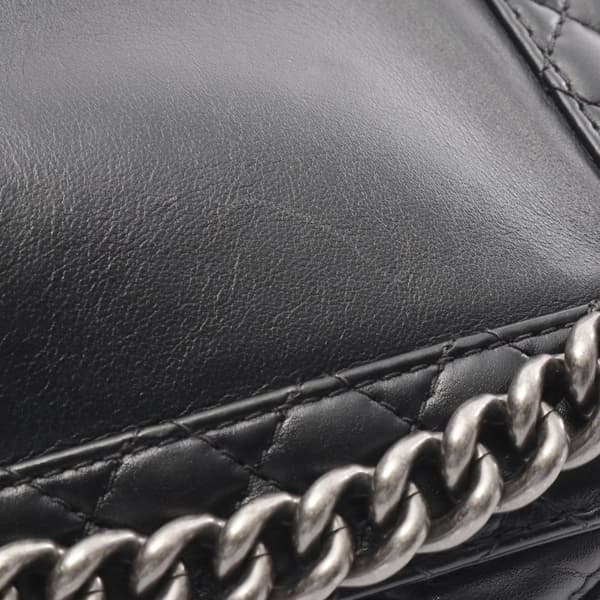 Pre-owned Chanel Medium Calfskin Enchained Boy Flap Black